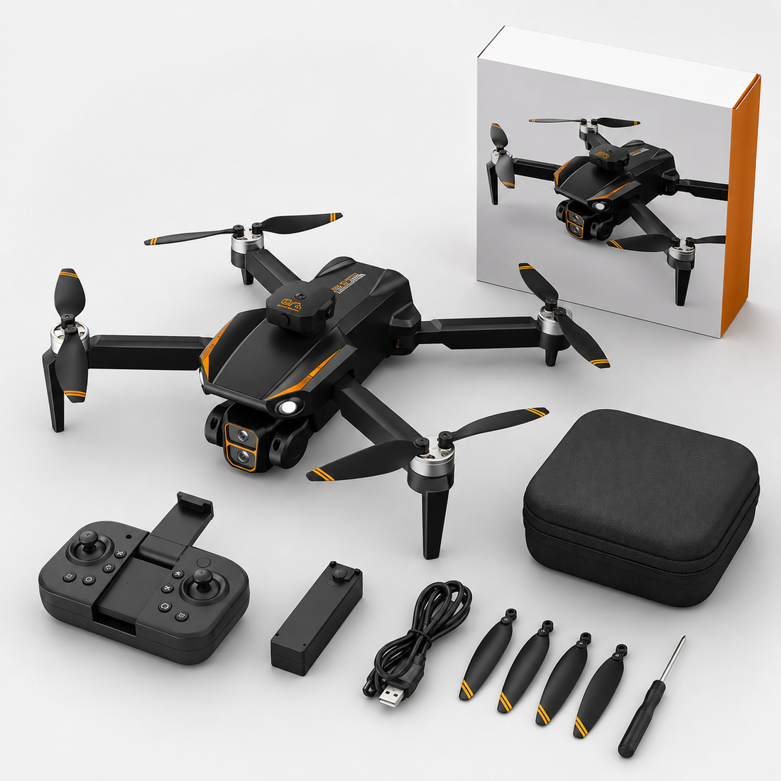 S26 Pro Drone Dual Camera HD Foldable Quadcopter Brushless Motor