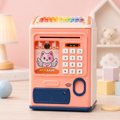 ATM Money Box Piggy Bank Electronic Mini ATM Machine | Fingerprint, PIN &amp; Password Protection