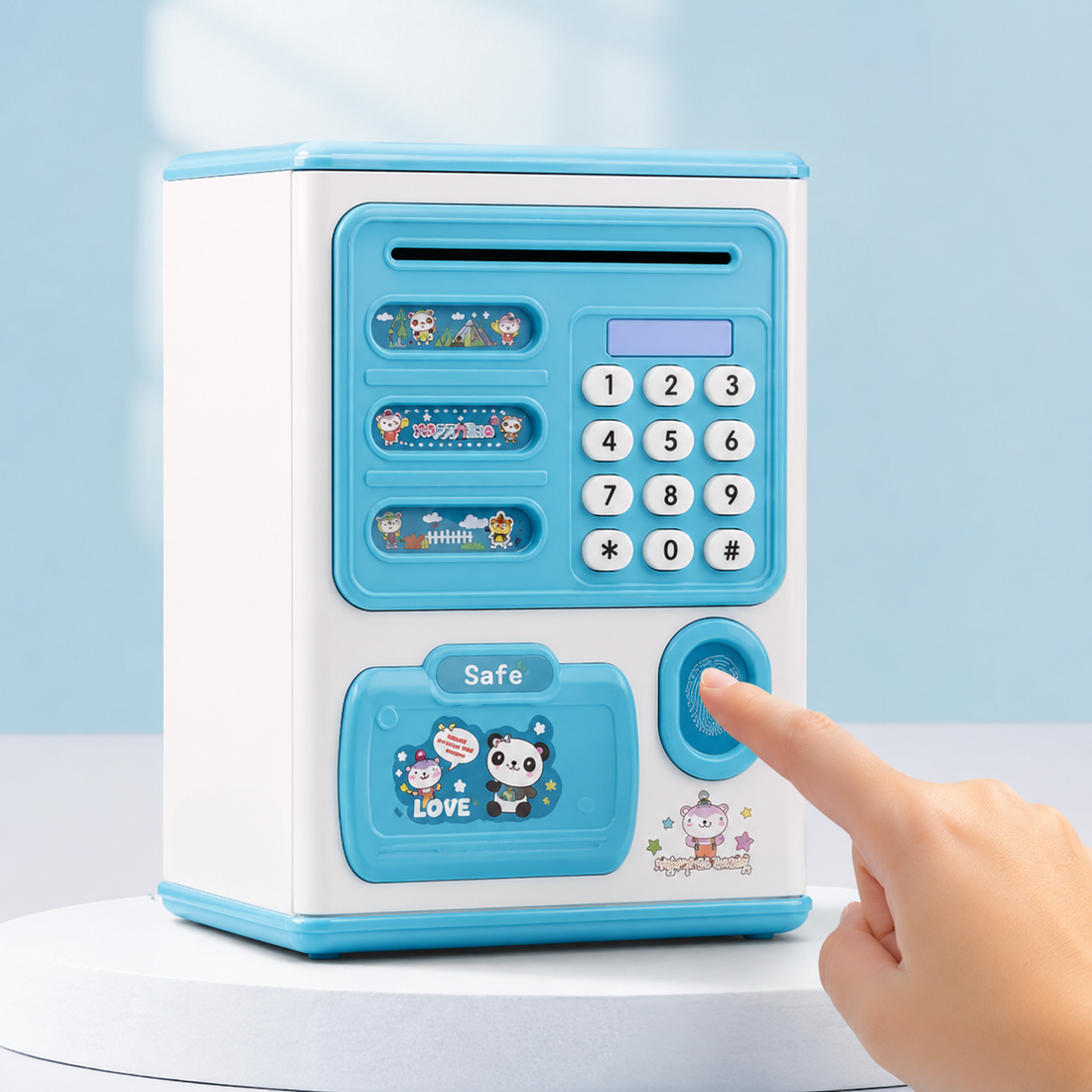 ATM Money Box Piggy Bank Electronic Mini ATM Machine | Fingerprint, PIN &amp; Password Protection