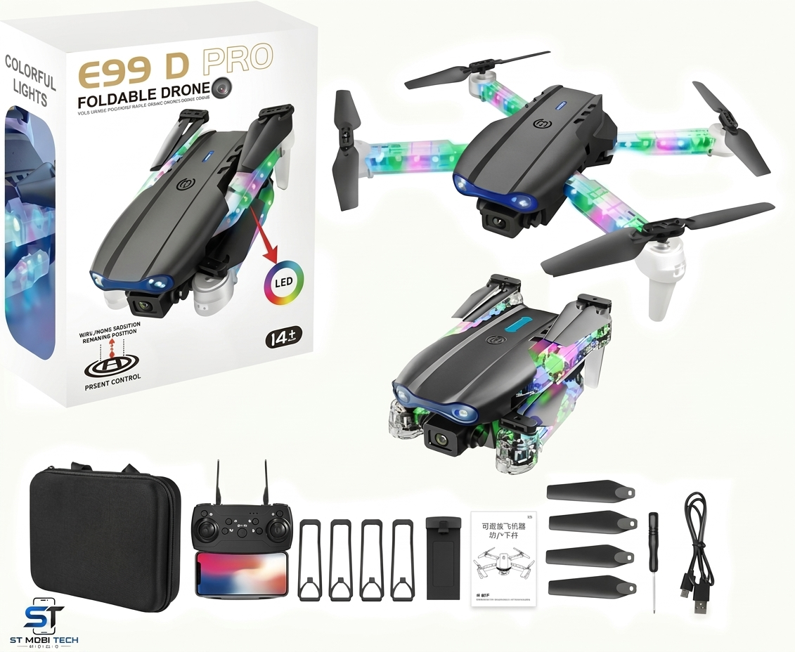 E99D Foldable Drone with HD Camera | WiFi FPV | Altitude Hold