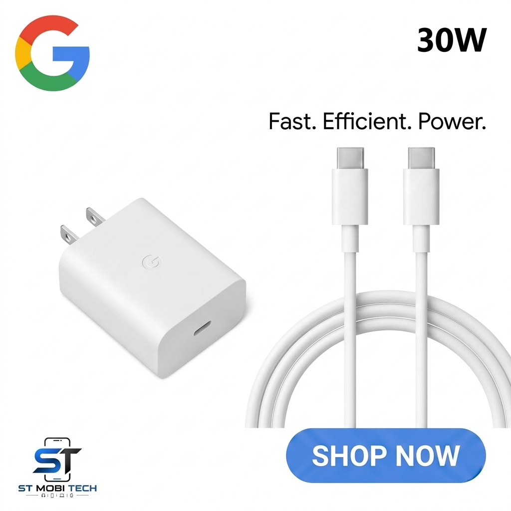 Google Pixel 30W Fast Charger | PD Quick Charge Adapter