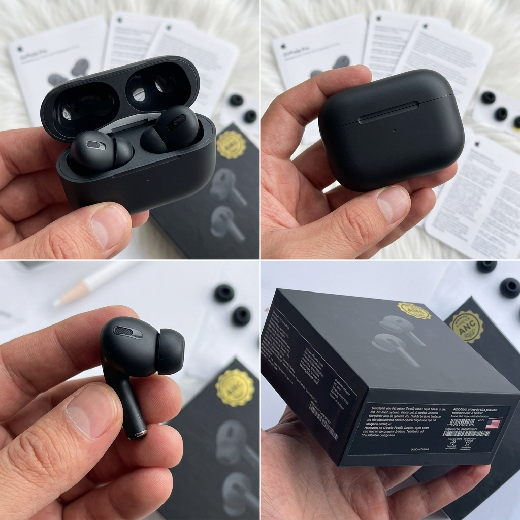 AirPods Pro 2 Black | USB-C Charging | Complete Accessories Set