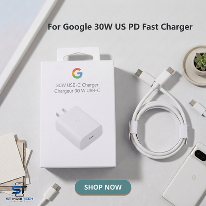 Google Pixel 30W Fast Charger | PD Quick Charge Adapter