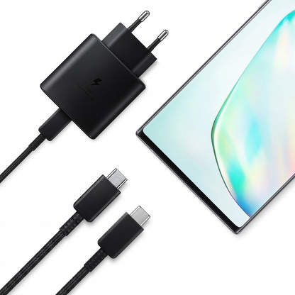 Samsung 45W Super Fast Charger | Type-C PD Charger + Cable