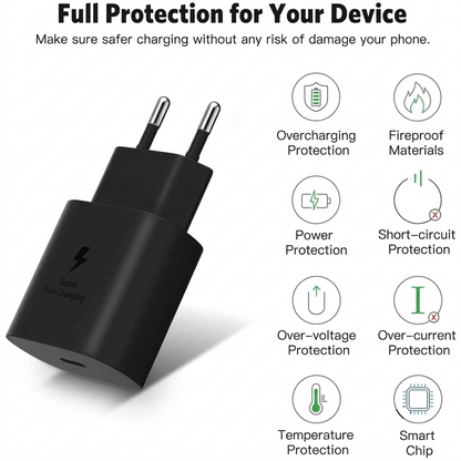 Samsung 25W Fast Charger | Type-C PD Wall Adapter