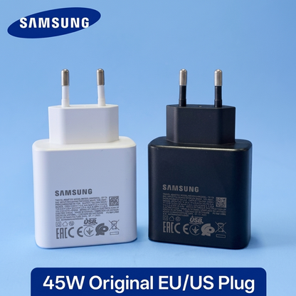 Samsung 45W Super Fast Charger | Type-C PD Charger + Cable