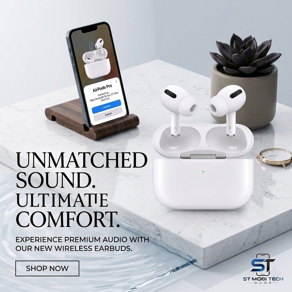 AirPods Pro 2 White | Wireless Charging | ANC | iPhone Pop-Up