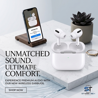 AirPods Pro 2 White | Wireless Charging | ANC | iPhone Pop-Up